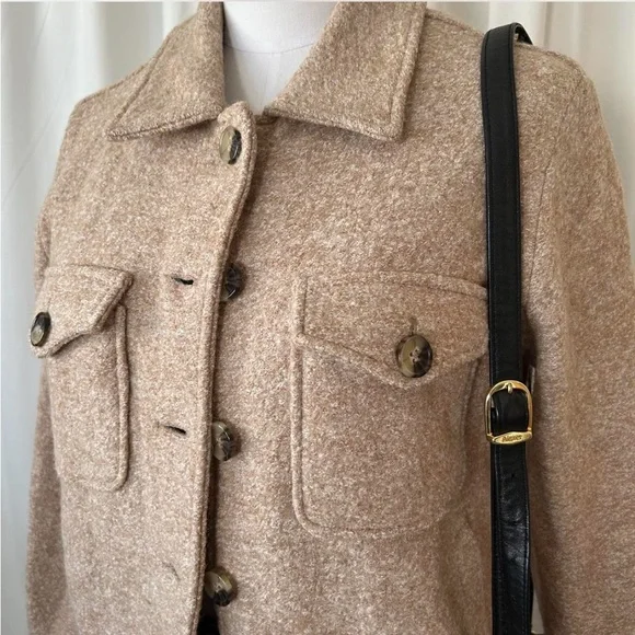 Cynthia Rowley brown Shacket wool blend size small. - Picture 6 of 8